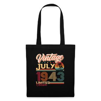 Millésime Juillet 1943 79ème anniversaire Hommes 79 ans - Sac en tissu - noir - Devant