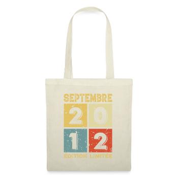 Septembre 2012 Original Idée Cadeau Anniversaire - Sac en tissu - nature - Devant