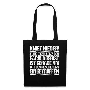 Fachlagerist Fachlageristin Lagerist Lageristin - Stoffbeutel - Schwarz - Vorne