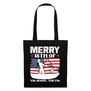 fishing tag Biden - Tote Bag - black - Front
