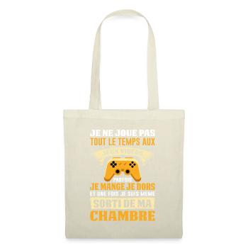 Gamer Gaming Joueur De Jeux Vidéo Nerd Console Jeu - Sac en tissu - nature - Devant