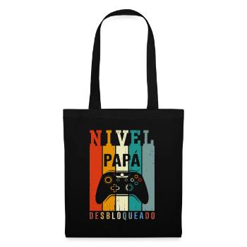 Niveau Papa Débloqué - Sac en tissu - noir - Devant