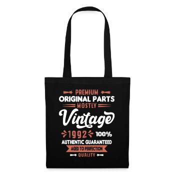 Vintage 1992 Cadeau D'anniversaire - Sac en tissu - noir - Devant