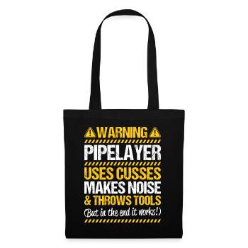 Pipeline Builder Pipeline Construction Pipelayer - Tote Bag - black - Front