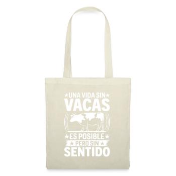 Cadeau De Vache Drôle - Sac en tissu - nature - Devant