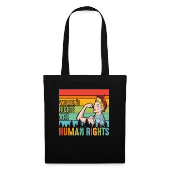 Women's rights are human rights - Tote Bag - black - Front