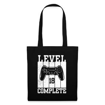 Level 18 Completed - Tote Bag - black - Front