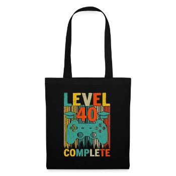 Level 40 Completed - Tote Bag - black - Front