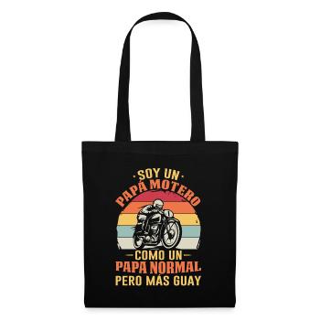 Je Suis Un Papa Motard Pas Normal Mais Plus Cool - Sac en tissu - noir - Devant