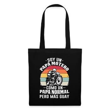 Je Suis Un Papa Motard Pas Normal Mais Plus Cool - Sac en tissu - noir - Devant
