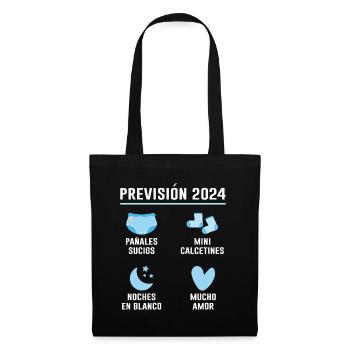 Prévisions Pour 2024 Cadeau De Grossesse 2024 - Sac en tissu - noir - Devant