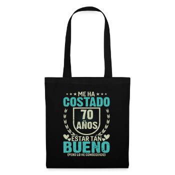 Anniversaire 70 Ans Idée Cadeau D'anniversaire - Sac en tissu - noir - Devant