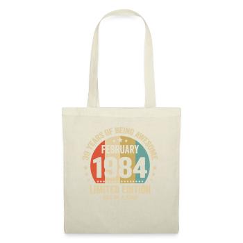 39 Jahre Awesome seit Februar 1984 - Stoffbeutel - Natur - Vorne