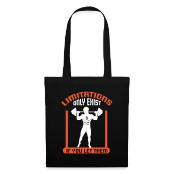 Bodybuilding Weight Training Fitness Muscle Building - Tote Bag - black - Front
