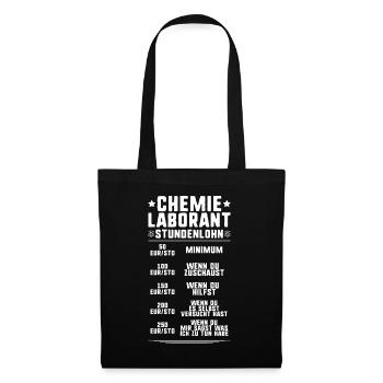 Technicien de laboratoire chimique Laboratoire de chimie Laboratoire de chimie - Sac en tissu - noir - Devant