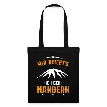 Assez je Vais Randonnée Cadeau montagnes vintage - Sac en tissu - noir - Devant