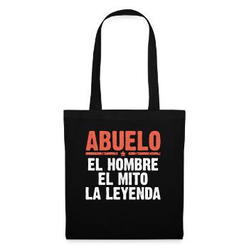 Papou l'homme le mythe la légende cadeau - Sac en tissu - noir - Devant