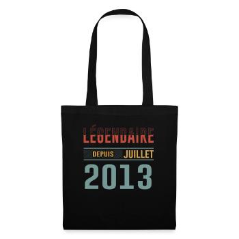 Juillet 2013 Anniversaire Idée Cadeau Vintage - Sac en tissu - noir - Devant