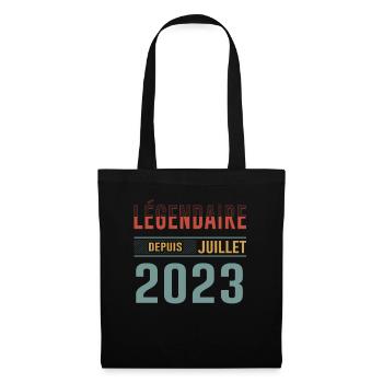 Légendaire Depuis Juillet 2023 Anniversaire Cadeau - Sac en tissu - noir - Devant