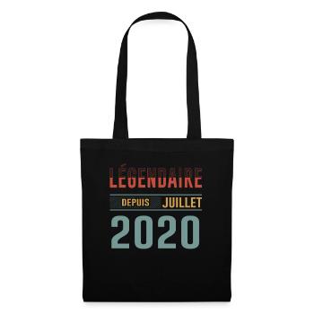 Légendaire Depuis Juillet 2020 Anniversaire Cadeau - Sac en tissu - noir - Devant