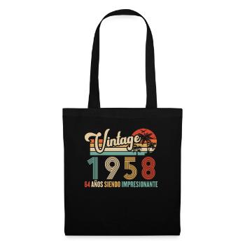 Anniversaire Vintage Idée Cadeau D Anniversaire 64 - Sac en tissu - noir - Devant