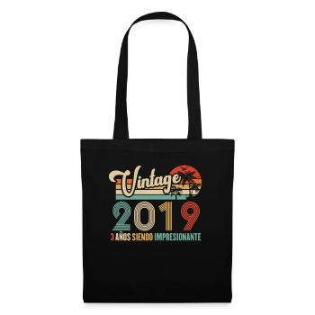 Anniversaire Vintage Idée Cadeau D Anniversaire 3 - Sac en tissu - noir - Devant