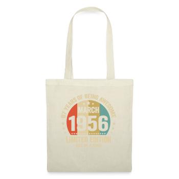Anniversaire Vintage Idée Cadeau Mars 67 - Sac en tissu - nature - Devant