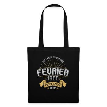 Des Années D'excellence Février 1966 57 Ans - Sac en tissu - noir - Devant