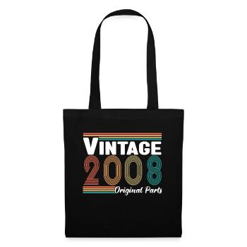 Vintage 2008 Original Parts Cadeau Anniversaire - Sac en tissu - noir - Devant