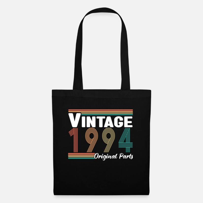 Vintage 1994 Originalteile Geburtstagsgeschenk - Stoffbeutel - Schwarz