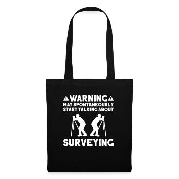 Vermessungstechniker Vermesser Land Surveyor - Tote Bag - black - Front