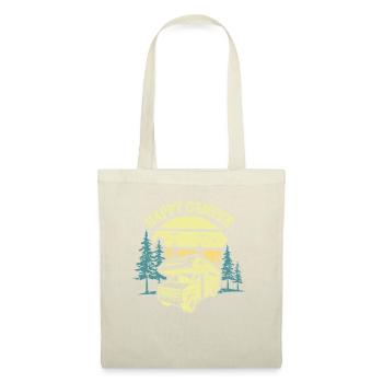 Happy Camper Campeur Heureux Camping Car Caravane - Sac en tissu - nature - Devant