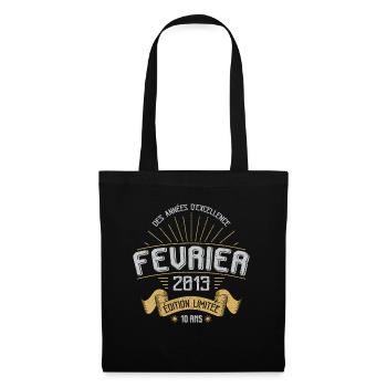 Des Années D'excellence Février 2013 10 Ans - Sac en tissu - noir - Devant