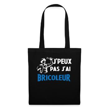 Je Peux Pas J'ai Bricolage Cadeau Bricoleur - Sac en tissu - noir - Devant