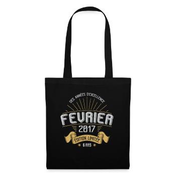 Des Années D'excellence Février 2017 6 Ans - Sac en tissu - noir - Devant