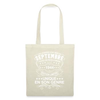 Les légendes sont nées en Septembre 1944 - Sac en tissu - nature - Devant