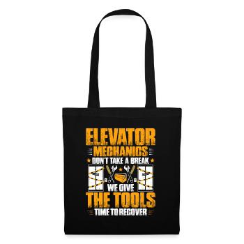 Elevator Fitter Elevator Mechanic Elevator Mechanic - Tote Bag - black - Front