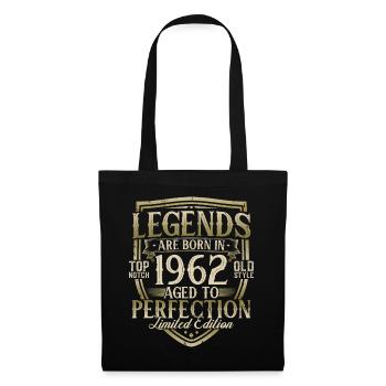 1962 Vintage Born Legends Cadeau d’anniversaire - Sac en tissu - noir - Devant