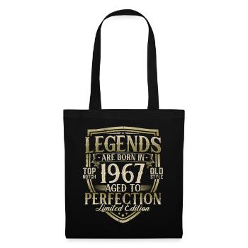 Né en 1967 Legends Cadeau d’anniversaire - Sac en tissu - noir - Devant