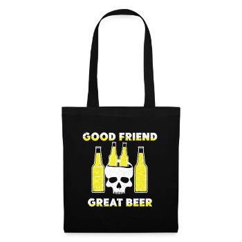 Beer Beer Drinker Party Pub Alcohol - Tote Bag - black - Front