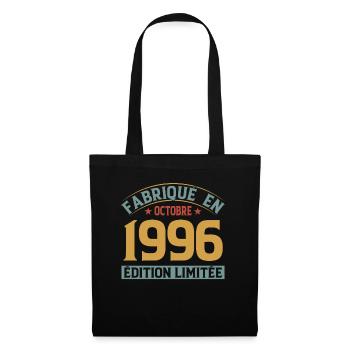 Fabriqué En Octobre 1996 Édition Limitée - Sac en tissu - noir - Devant