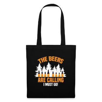 Camping Beer Camping Forest Boozing - Tote Bag - black - Front