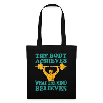 Musculation Force Strong Fitness Power Triathlon - Sac en tissu - noir - Devant