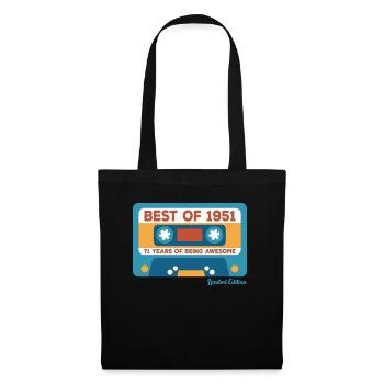 Vintage 1951 Birthday Gifts - Tote Bag - black - Front
