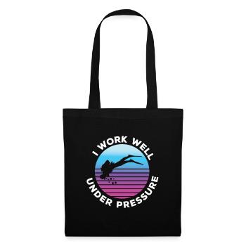 Swimmers Swimming 50 meters track Breaststroke - Tote Bag - black - Front