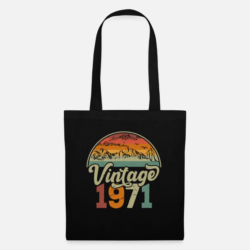 Vintage 1971 - Sac en tissu - noir