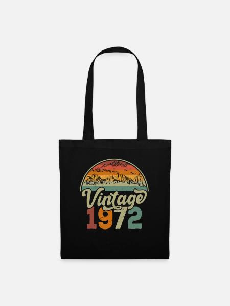 Vintage 1972 - Tote Bag - black