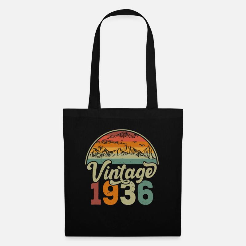 Vintage 1936 - Sac en tissu - noir
