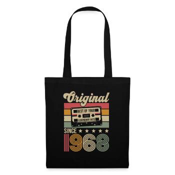 Anniversaire Vintage Idée Cadeau Original 1968 - Sac en tissu - noir - Devant