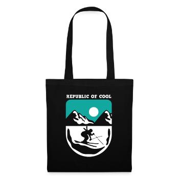 Ski Sking Snowboard Sports d’hiver Skieurs - Sac en tissu - noir - Devant